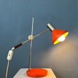 Mid-century red desk lamp