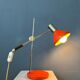 Mid-century red desk lamp