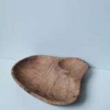 Fruit cut solid wood olive tree artisanal rustic vintage