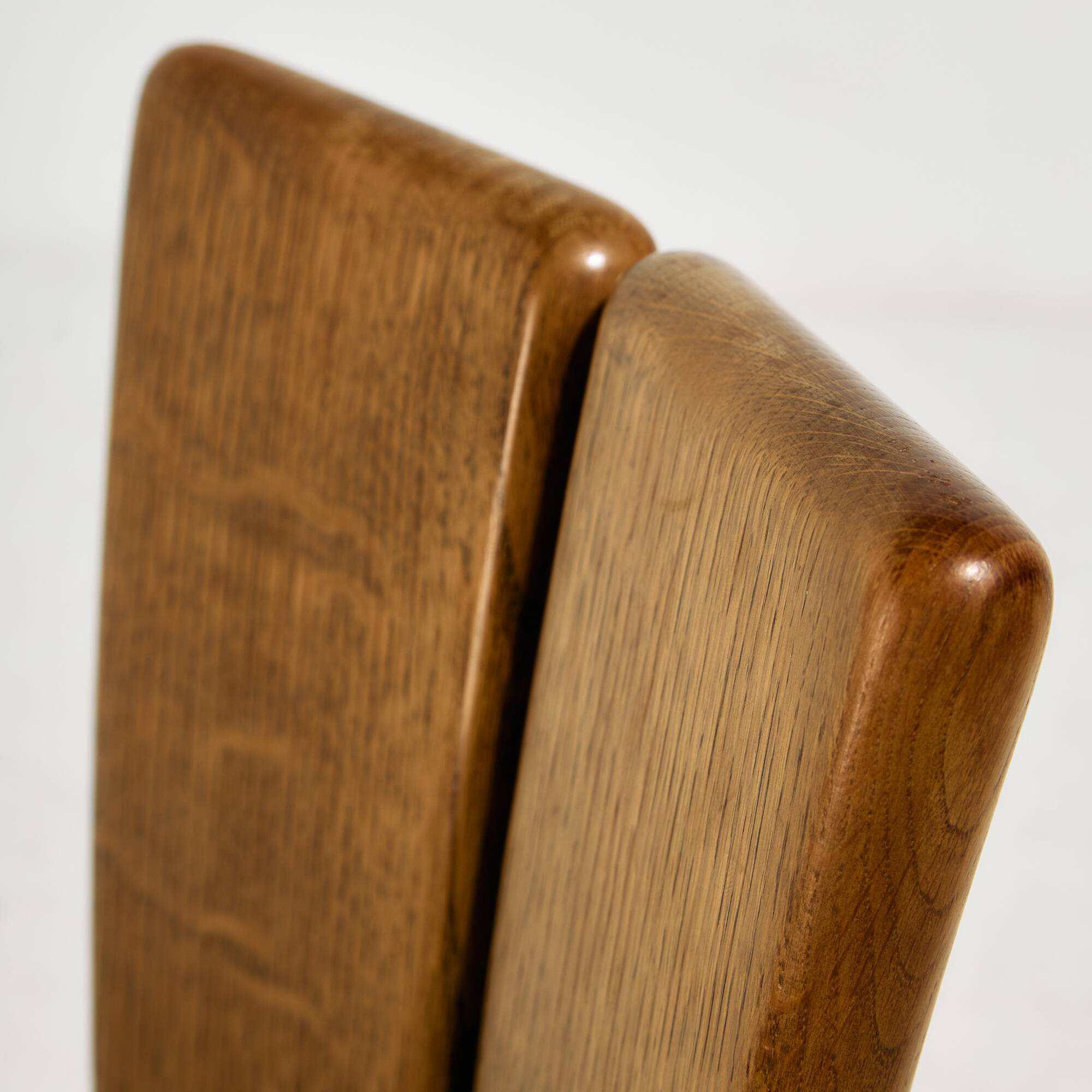 CJ Rosengaarden oak dining set, Set of 7