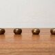 Brutalist Mid-Century Candle Holder in Bronze, 1960s, set of 6
