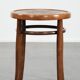 Antique bentwood stool from early 1900s with a seat with beautiful details
