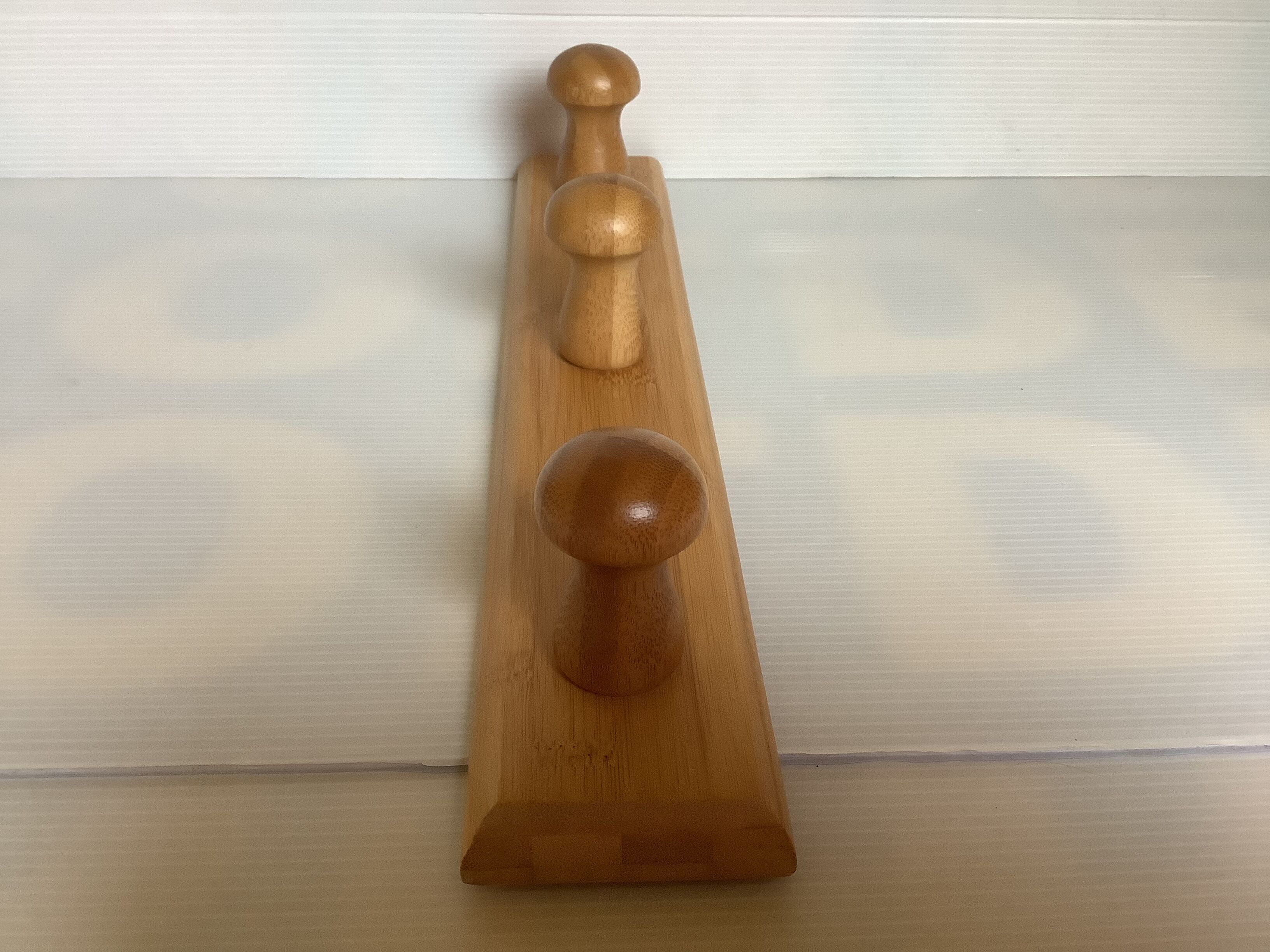 Porte manteau patères en forme de champignons bambou