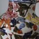 Gien earthenware peony pitcher