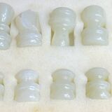 Marble and onyx chess set