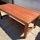 Solid oak dining farmhouse table 1980