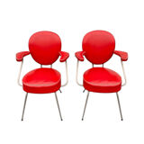 2 old vintage armchairs