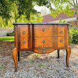 Commode en marqueterie d’époque transition fin du xviii eme siècle