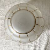 Art Deco ceiling light in frosted glass and gilding