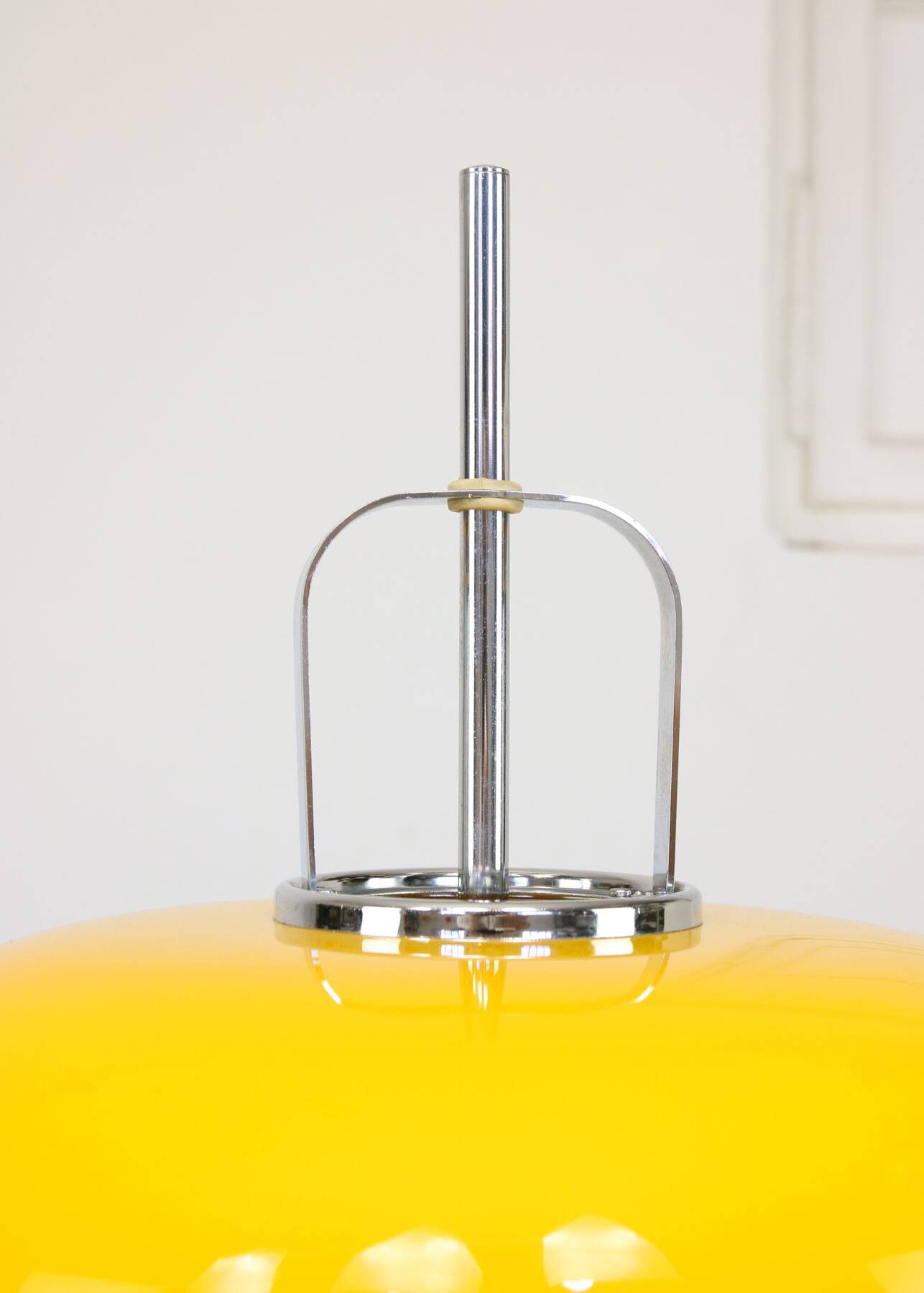 Space Age Yellow Medusa Floor Lamp by Luigi Massoni for Guzzini, 1970s