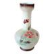 Late 19th Century French Opaline Glass Vase - Hand-Painted Floral Soliflore