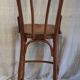 High chair in curved wood - mid. 20th century