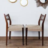 Set of 6 60's Scandinavian design chairs