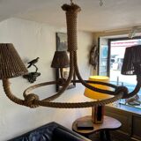 Berthes Glasser 1970 rope chandelier