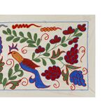 Vintage Turkish rug hand-knotted 44x96 cm