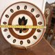 Lot 7 Flat Plates Boch Louvière Kimono Tulip Brown Flowers Vintage