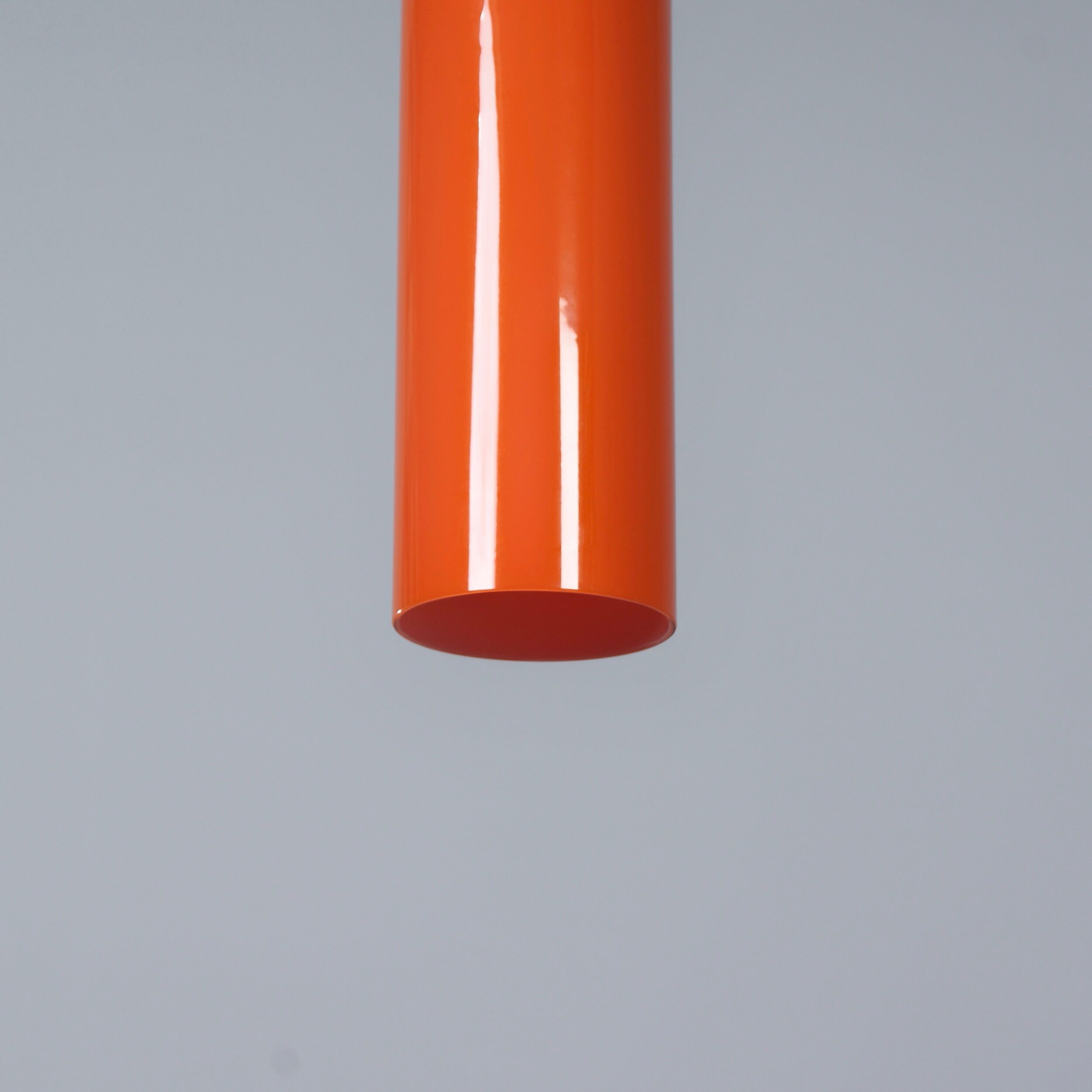 Suspension Murano Venini 486b par Paolo Venini pour Venini & C., 1962, orange