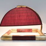 Tommaso Barbi Style Mid-century Modern Italian Brass Table Lamp, 1970s