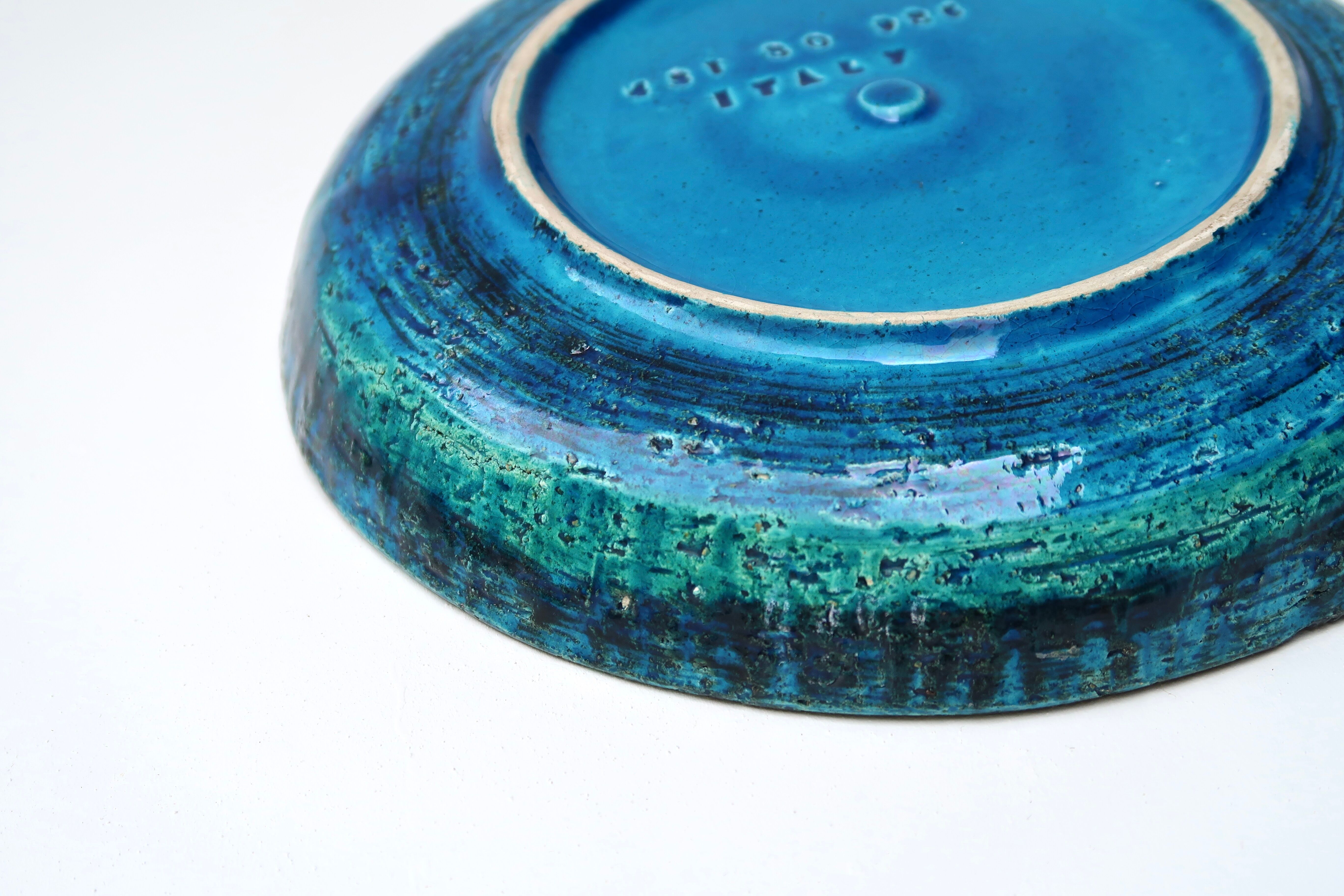 Bitossi round ashtray by Aldo Londi in ceramic, 60s