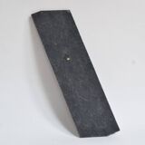 Religious slate wall plaque - hand-painted carved wood overprint - 1970