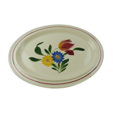 Flat oval décor Selestat, Schlettstadt, from Sarreguemines