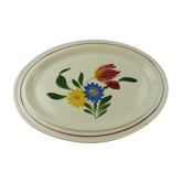 Flat oval décor Selestat, Schlettstadt, from Sarreguemines