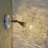 Vintage glass globe wall light