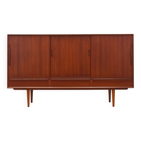 Enfilade en teck, design danois, années 1960, production : Danemark