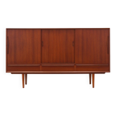 Teak highboard, Danish design, 1960s, production: Denmark