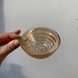 5 tasses à café en verre italiennes fumées Gondolo 