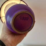 Expressive table lamp in Plum Black made from a vintage design vase by WGP.