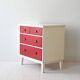 Vintage lacquered wood chest of drawers