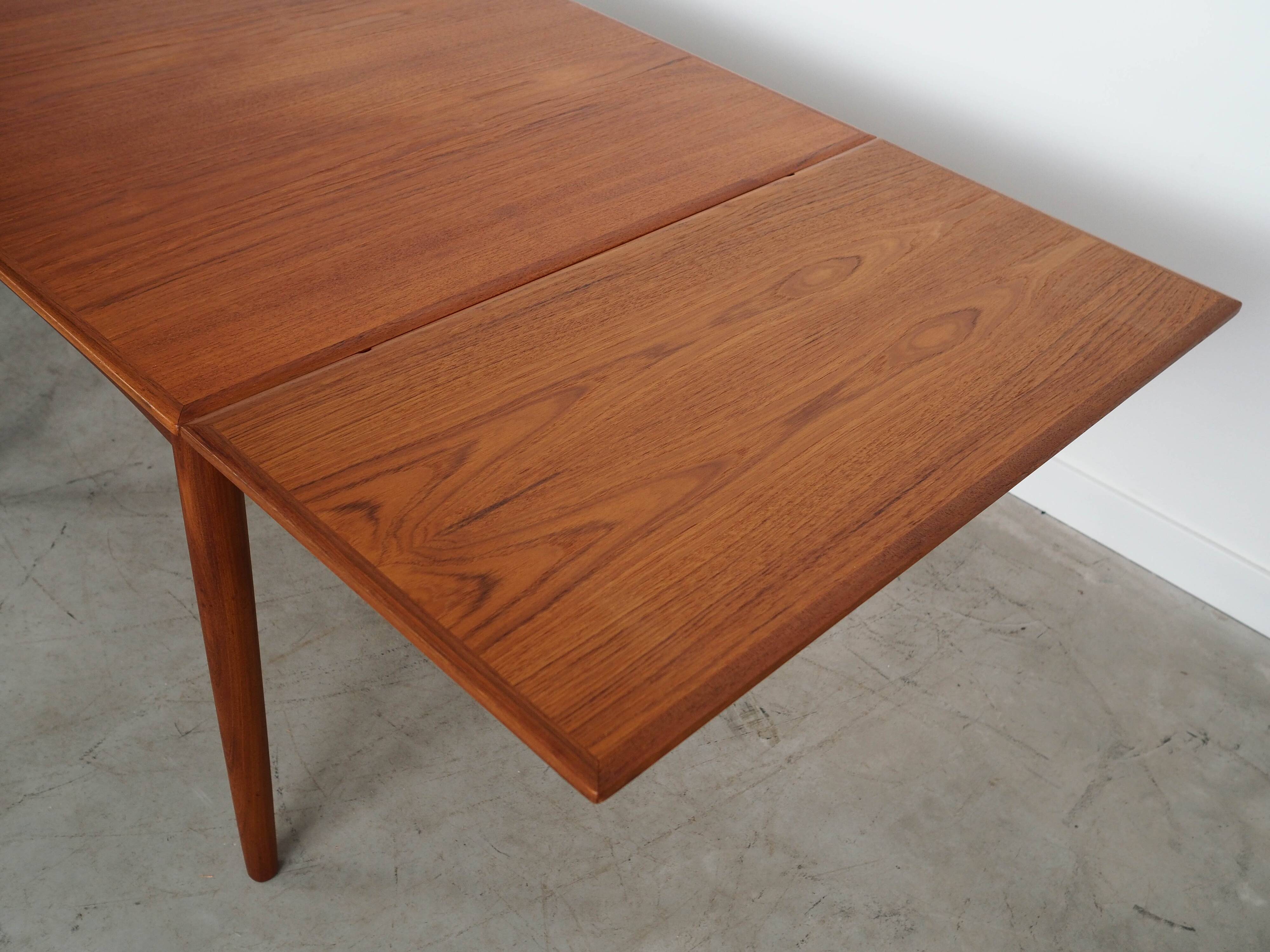 Teak table, Danish design, 1970s, production: Denmark
