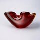 Red and Yellow Murano Glass Sommerso Pocket Tray by Flavio Poli