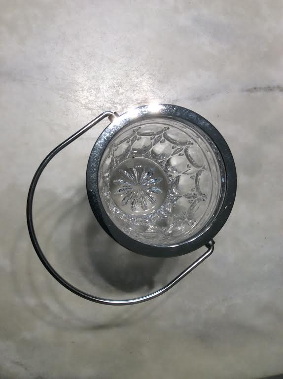 Glass ice bucket