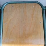 Set of 4 wood and metal chairs