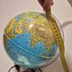 Vintage illuminated globe. Ideal for decoration or for an office.
