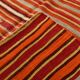 Pumpkin Orange Striped Turkish Woven Kilim Rug, 158x390 Cm