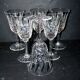 Set of 6 tarn water glasses in cut crystal from saint-louis diamond decor and points h17.5