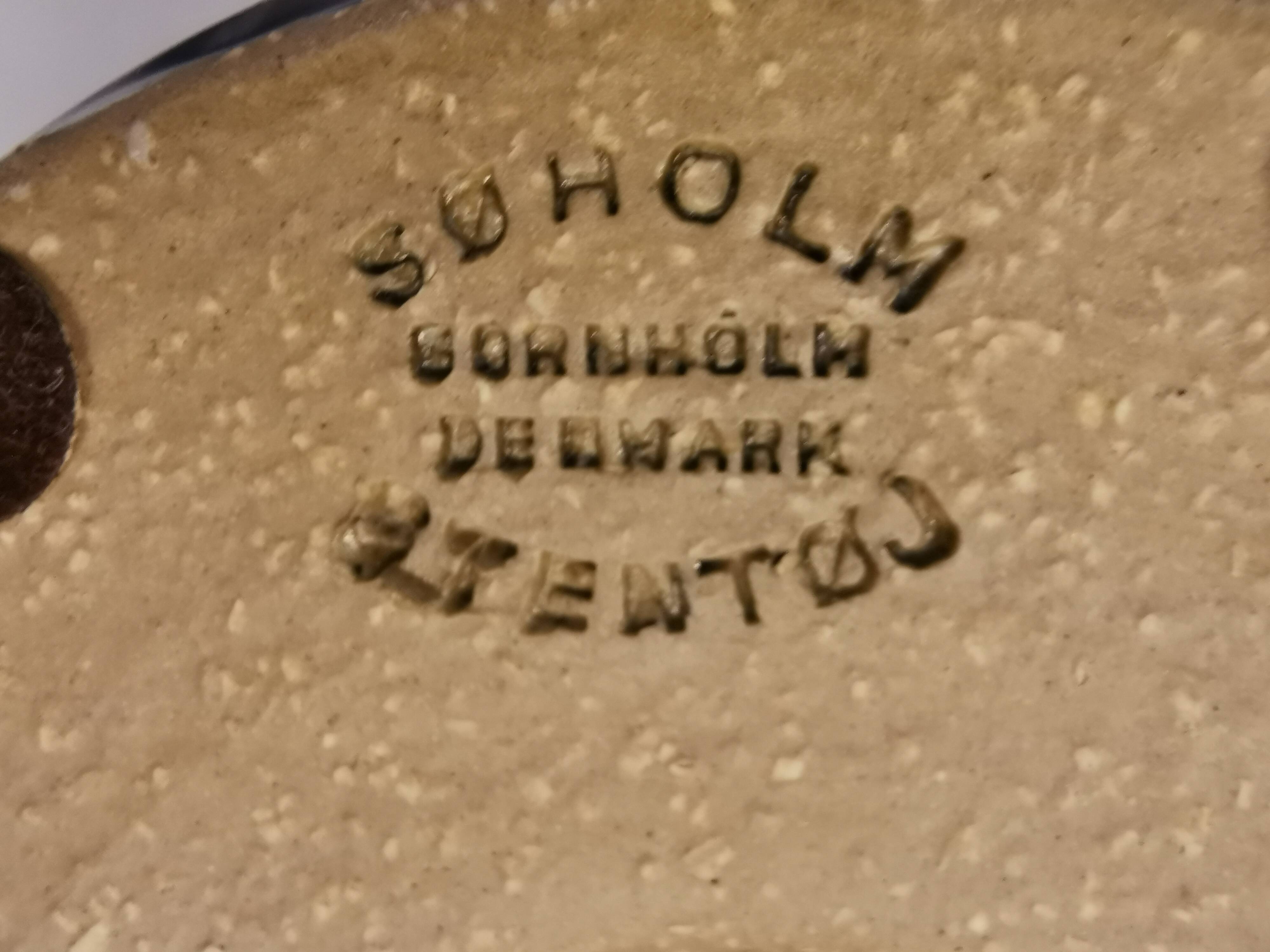 Ceramic table lamp by Maria Philippi (MP), for Søholm Denmark 1960s.