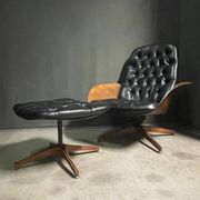 Iconic "Mr. Chair" Armchair & Ottoman – George Mulhauser for Plycra