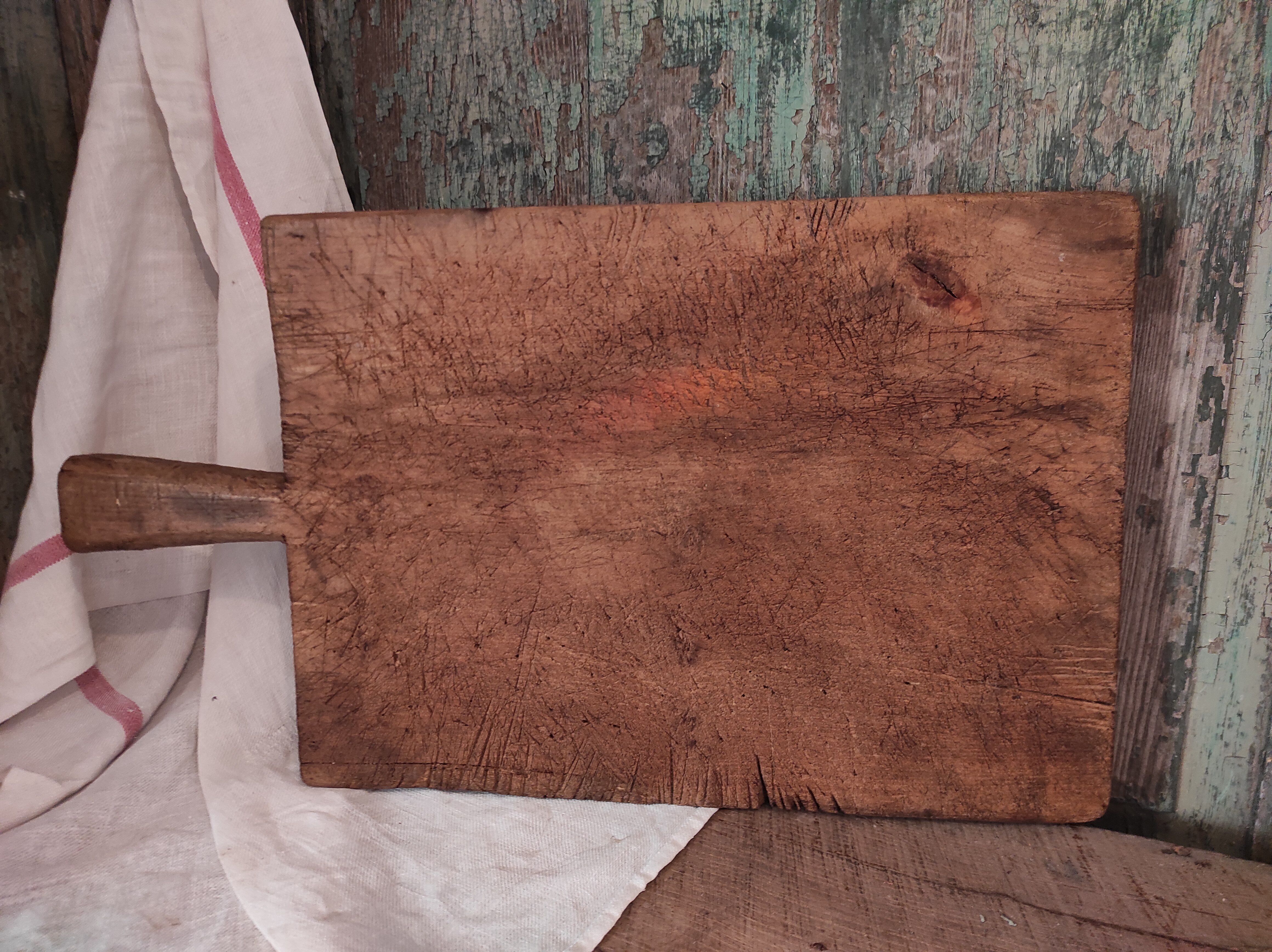 Vintage French wooden chopping board