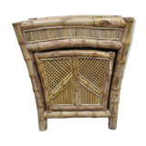 Bamboo and rattan chest of drawers