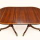Large Extendable English Table Mahogany Regency Style Claw Feet Brass