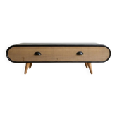 Meuble TV métal et bois 120*35cm