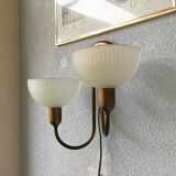 Vintage wall lamp Steinhauer gold, eighties
