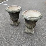 Set of 2 Medici stone pots