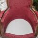 Lot 2 fauteuil voltaire médaillon bergère rouge bois sculpture
