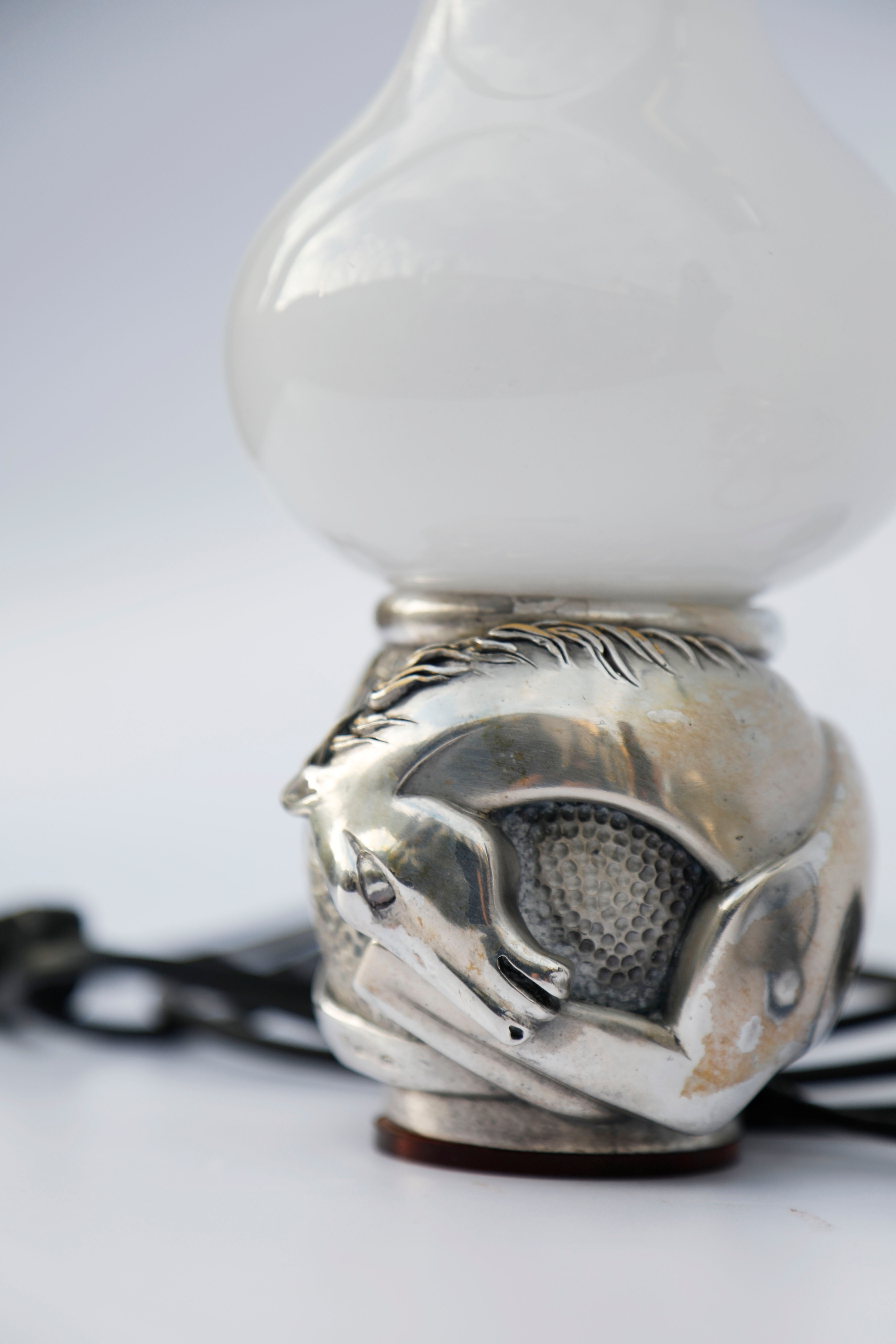 Silver horse lamp 925 sterling Ottaviani