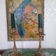 Pair of antique candle holders